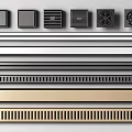 Bathroom Small Accessories With Various Design Drains And Metal Strips In Modern Style