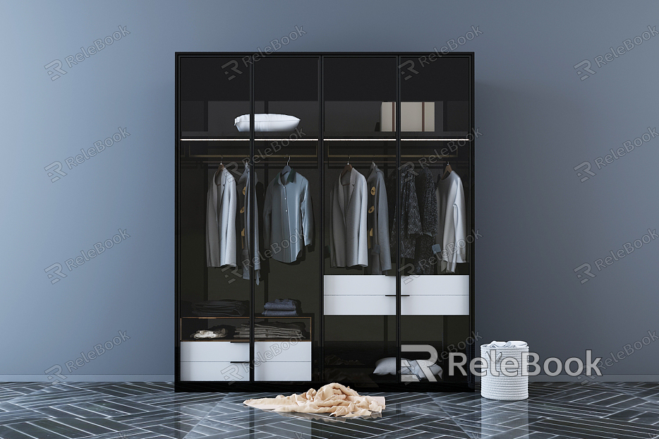 Modern wardrobe model