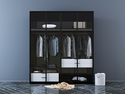 Modern wardrobe model