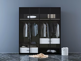 Modern wardrobe 3d model