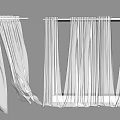 White Curtains With Different Styles Soft Fabric And Modern Design