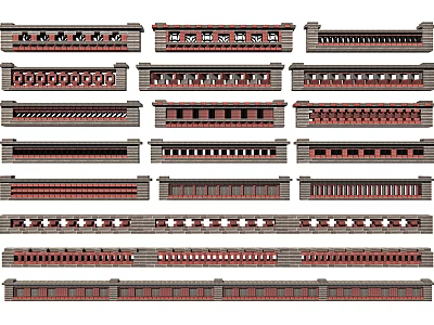 Various Feature Wall Design Options With Different Patterns Textures And Styles 3d model