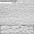Black And White Stone Wall With Spliced Brick Texture And Natural Pattern Design 3d model