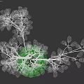 White Textured Vase With Green Leafy Branches For Minimalist Home Decor