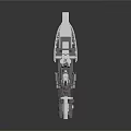 Futuristic Watercraft Design with Advanced Multi Deck Structure and Antenna Systems