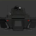 Military Armored Vehicle With Tracked Chassis And Mounted Weapon Systems