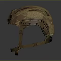 Tactical Camouflage Helmet With Adjustable Strap And Front Mounting Gear