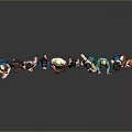 Diverse 3D Character Models With Various Outfits Hairstyles And Body Types Standing In A Row