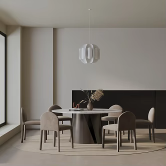 Modern table combination 3d model