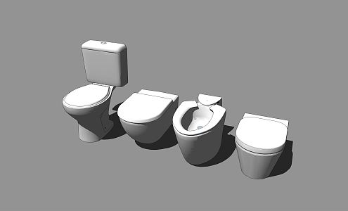 Modern toilet 3d model