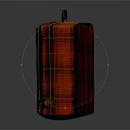 Stylish Red Plaid Suitcase With Black Handle For Clothing Travel And Storage