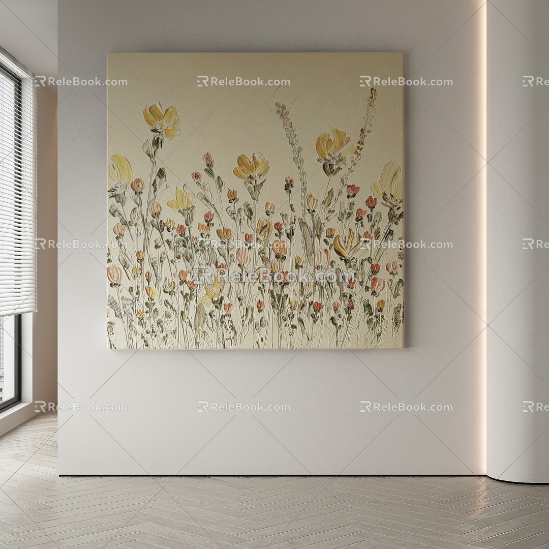 modern decorative painting 3d model