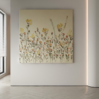 modern decorative painting 3d model