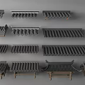 Chinese-style eaves line 3d model