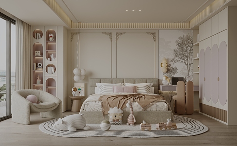 French Children's Room 3d model