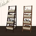 Bookshelf combination 3d model