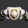 Robot Assistant Small Robot Butler Robot Butler Figure Game Figure 3d model