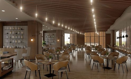 Modern Cafe 3d model