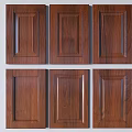 Wooden Wardrobe Doors With Different Panel Designs And Rich Wood Grain For Home Furniture