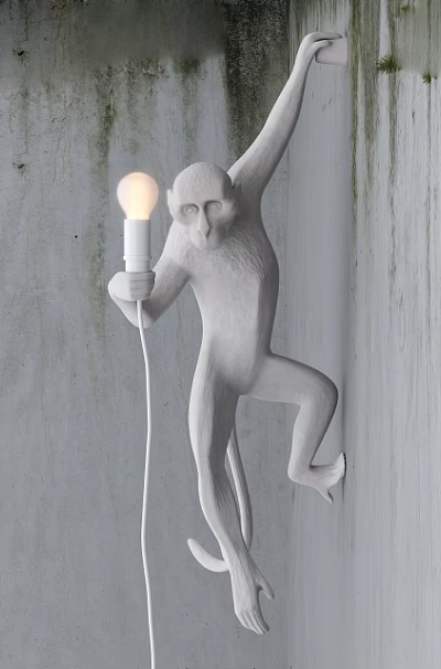 Monkey Shaped Wall Lamp With Creative Design For Modern Home Decorative Lighting 3d model Monkey Shaped Wall Lamp With Creative Design For Modern Home Decorative Lighting 3d model