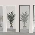 Glass Swing Doors with Various Textures and Black Frames for Modern Interior Design
