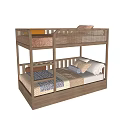 Children in and out of bed 3d model