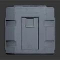 Gray Rigid Toolbox With Sturdy Construction Metal Latches And Branded Logo