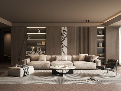 Italian Living Room Living Room Modern Living Room Modern Italian Living Room Sofa Coffee Table Combination 3d model