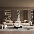 Italian Living Room Living Room Modern Living Room Modern Italian Living Room Sofa Coffee Table Combination 3d model