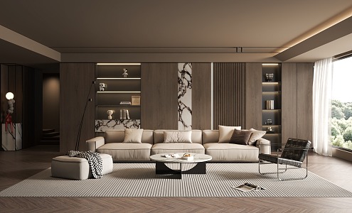 Italian Living Room Living Room Modern Living Room Modern Italian Living Room Sofa Coffee Table Combination 3d model