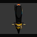 Stylish Yellow and Black Scooter with Blue Accents and Modern Design