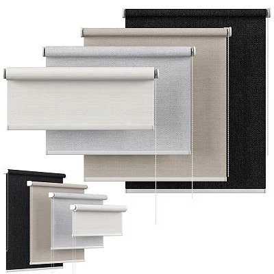 Modern Curtains 3d model Modern Curtains 3d model