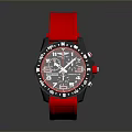 Stylish Pink Strap Watch With Black Dial And Numerical Markings For Daily Use