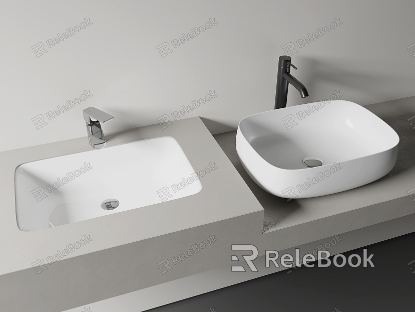 Modern wash basin under counter basin over counter basin model