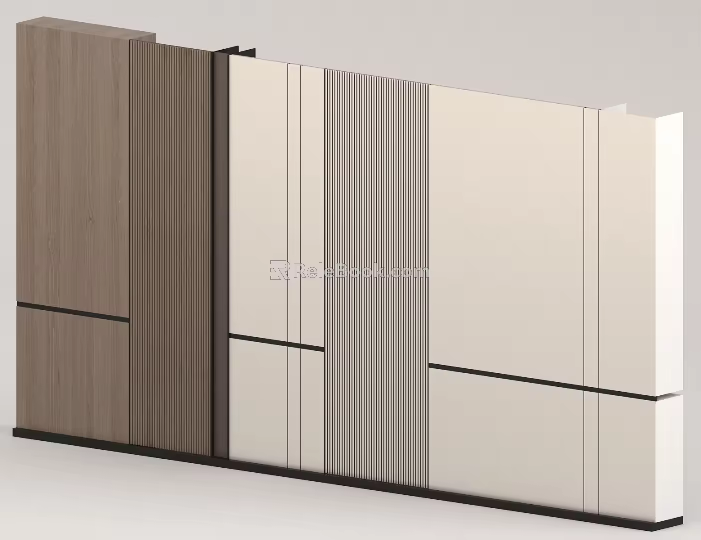 Simple background wall 3d model