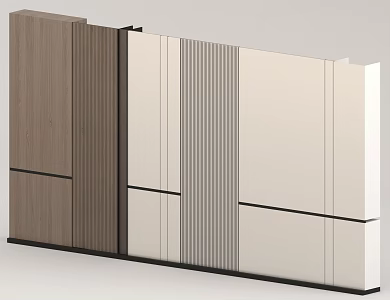 Simple background wall 3d model