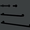 Modern Wall Mounted Metal Handles In Black Rose Gold And Silver Styles