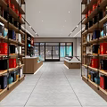 Modern Tobacco And Liquor Store Interior With Shelves Stocked With Alcohol Tobacco And Display Counters