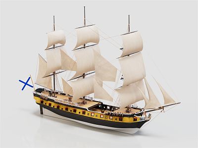 Modern Sailing Vessels 3d model