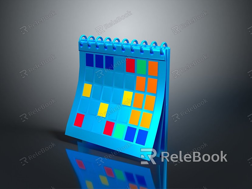 Calendar Cartoon Calendar Table Calendar Game Items model