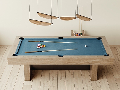 billiard table chandelier 3d model