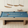 billiard table chandelier 3d model