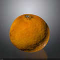 Fresh Ripe Orange With Vibrant Orange Color And Smooth Skin Placed On Dark Reflective Background