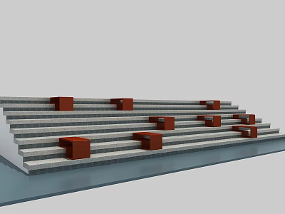 modern outdoor chair garden sketch shaped stool 3d model