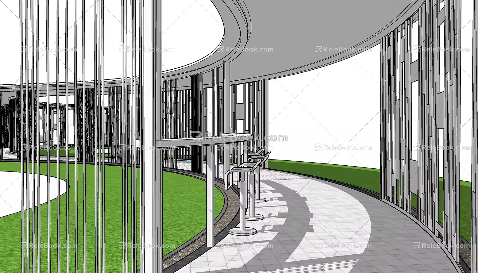 Modern Gallery Frame Creative Special-shaped Gallery Frame 3d model