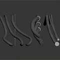 High Quality Black Metal Bending Parts For Mechanical Equipment Components