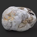 Natural Stone with White Gray Brown Patterns and Cracked Texture for Decorative Use