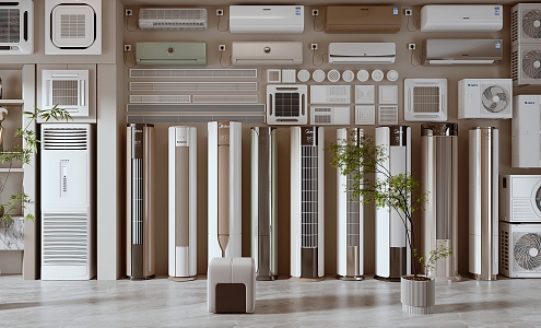 modern air conditioning 3d model