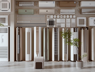 modern air conditioning 3d model