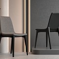 Dining chair without armrest 3d model